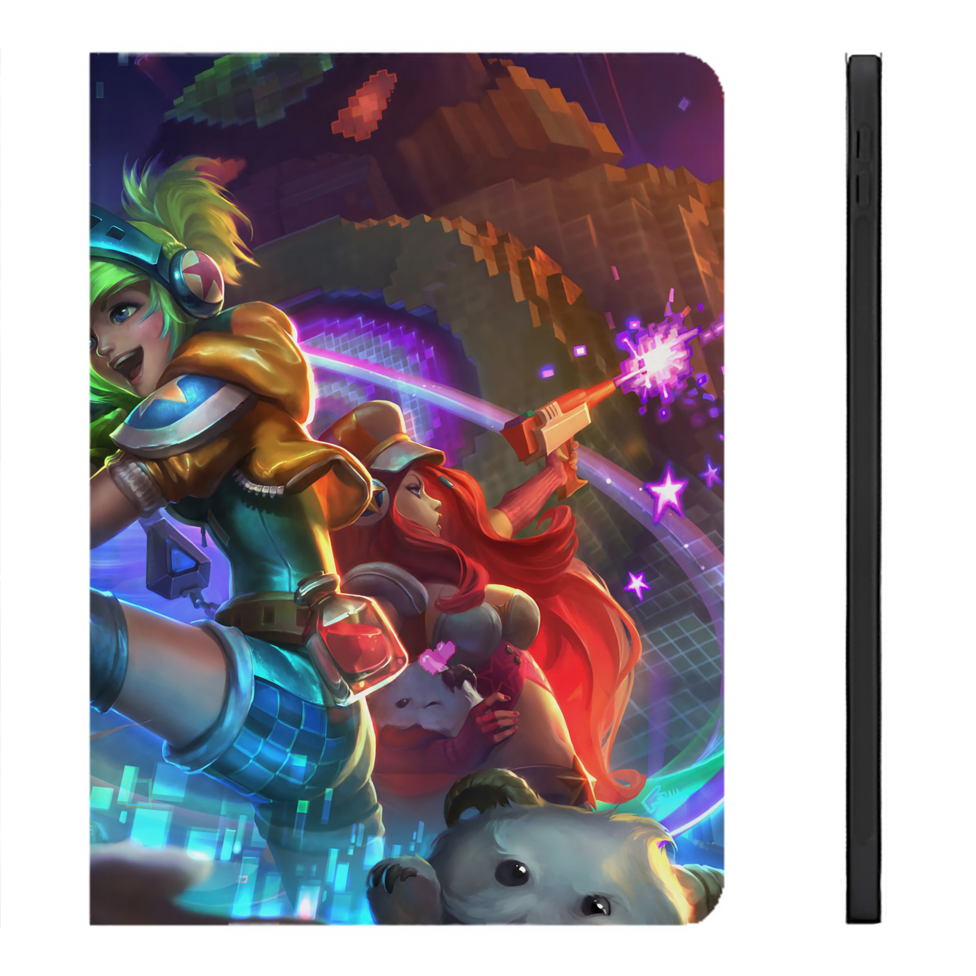 （画像用） リーグ・オブ・レジェンド League of Legends LOL IPadケース ペンホルダー付き ブックスタイルデザイン